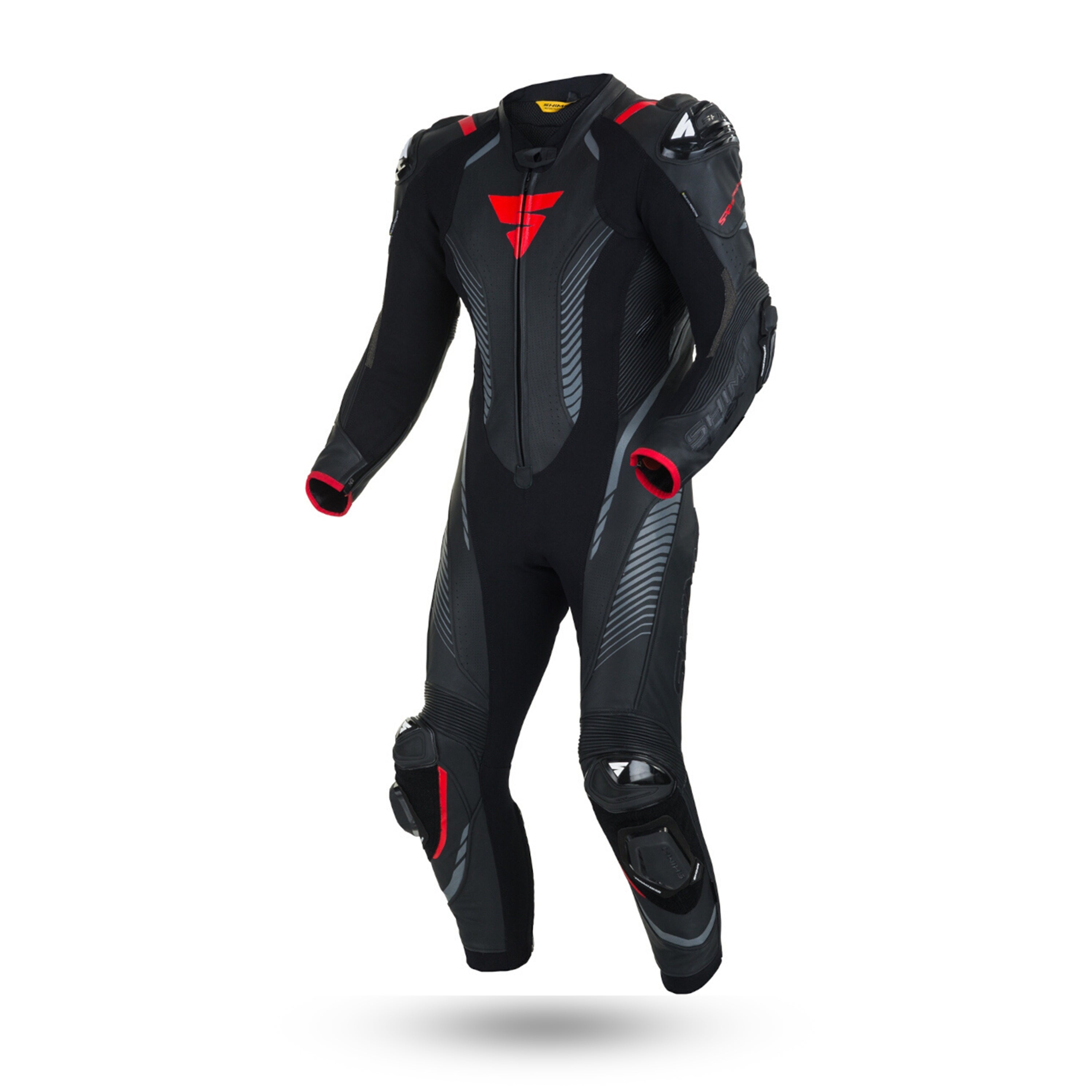 SHIMA MONO APEX RS 1PCS BLACK/RED - SECURTEX MOTOR S.L (t/a MaximoMoto)