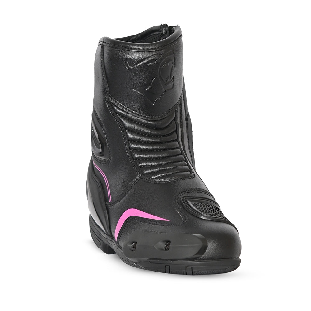 BELA - Botas Piel Faster 2.0 Lady Negro/Rosa - SECURTEX MOTOR S.L (t/a MaximoMoto)