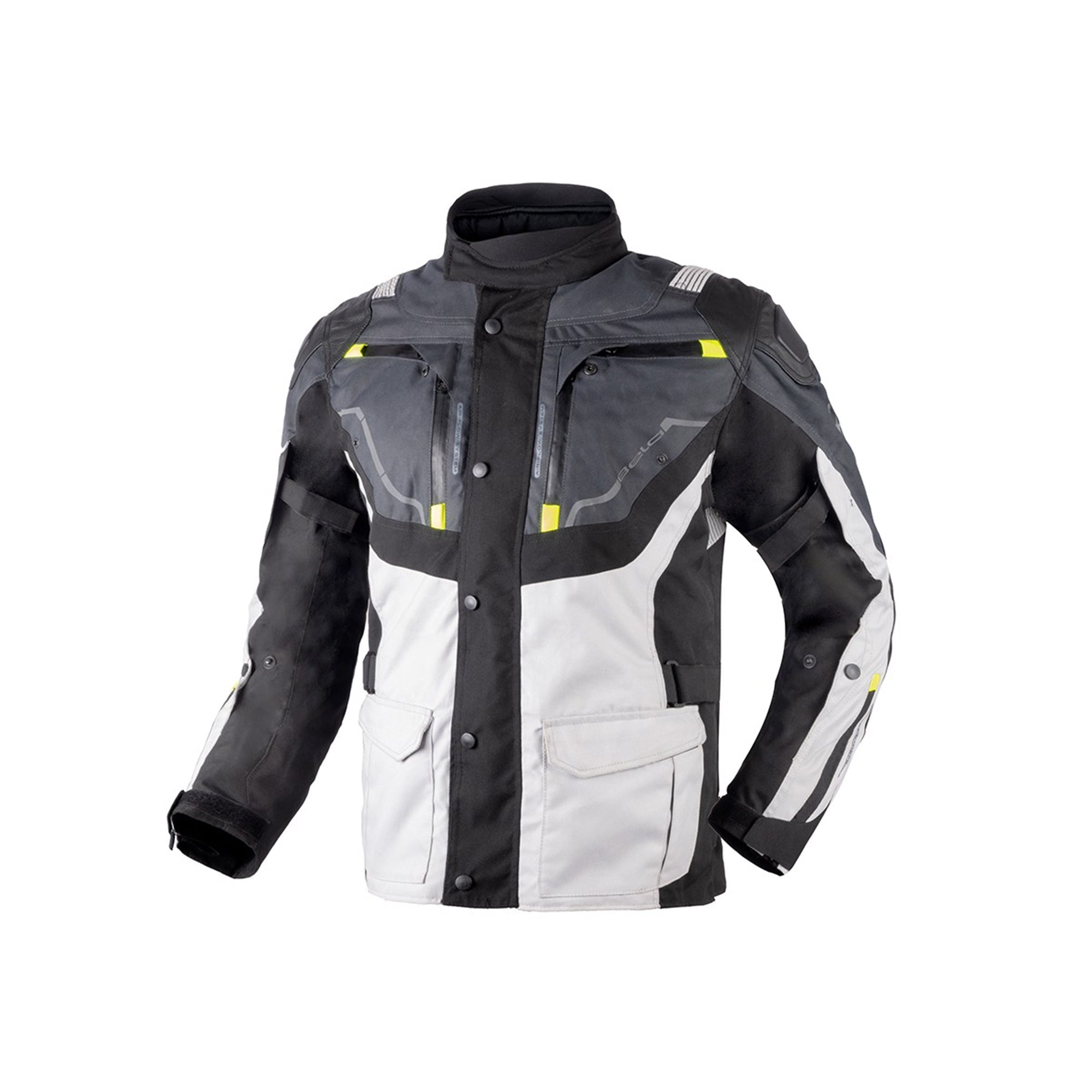BELA - Chaqueta Textil Nordic 4 Hielo/Gris/Negro/Amarillo - SECURTEX MOTOR S.L (t/a MaximoMoto)