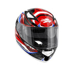 KAPPA KV41 Dallas Fighter Motociclete Casco Rojo Azul Blanco - CASCO