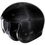 HJC V31 Casco Jet Moto Urbano Negro Carbono