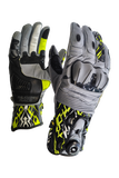 MUGENRACE KANGAROO Deportivos Moto Guantes Gris Amarillo Fluo
