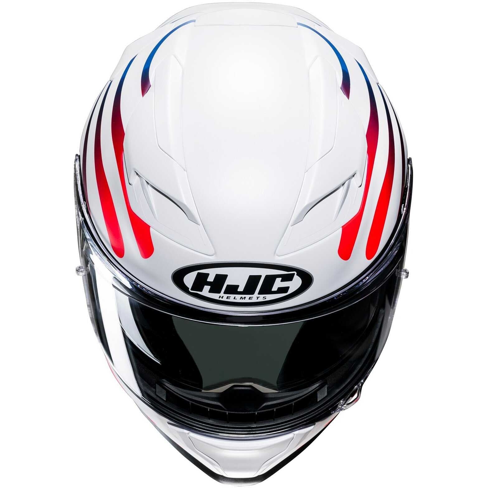 HJC F71 ZEN MC21SF blanco azul rojo Casco de moto turismo deportivo
