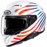 HJC F71 ZEN MC21SF blanco azul rojo Casco de moto turismo deportivo