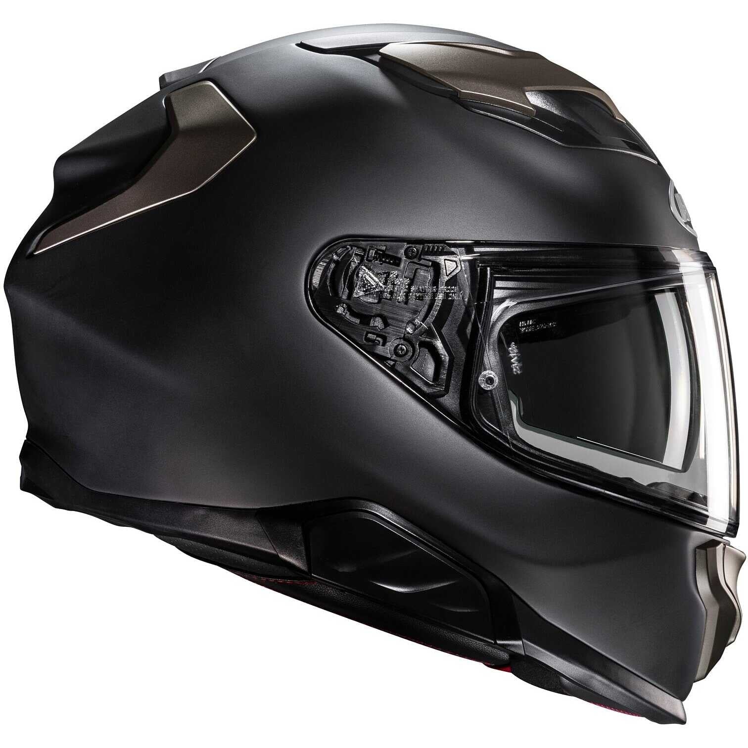 HJC F71 UNI casco de moto integral semiplano negro titanio