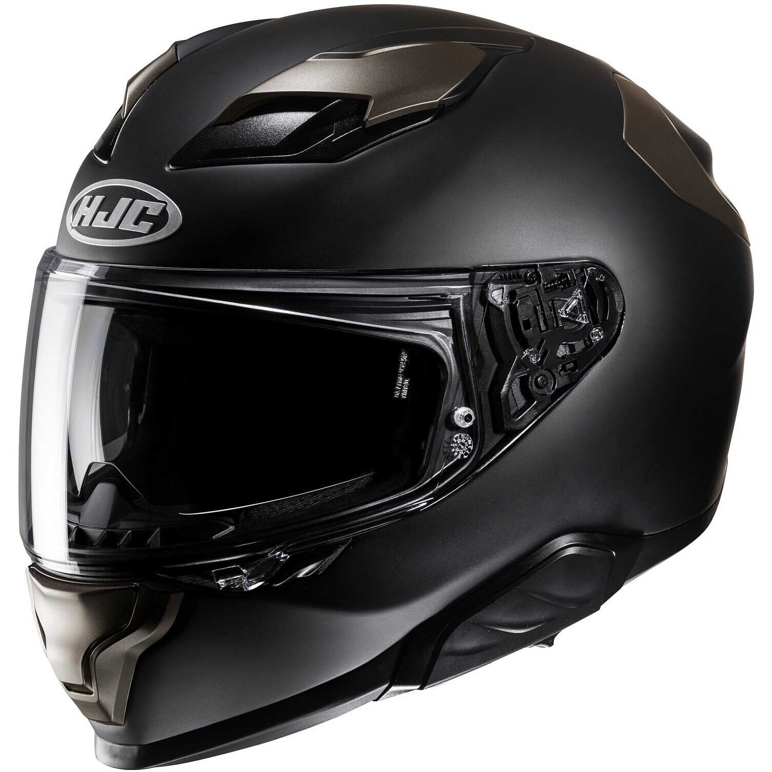 HJC F71 UNI casco de moto integral semiplano negro titanio