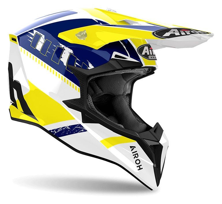 AIROH - WRAAAP FEEL YELLOW/BLUE GLOSS