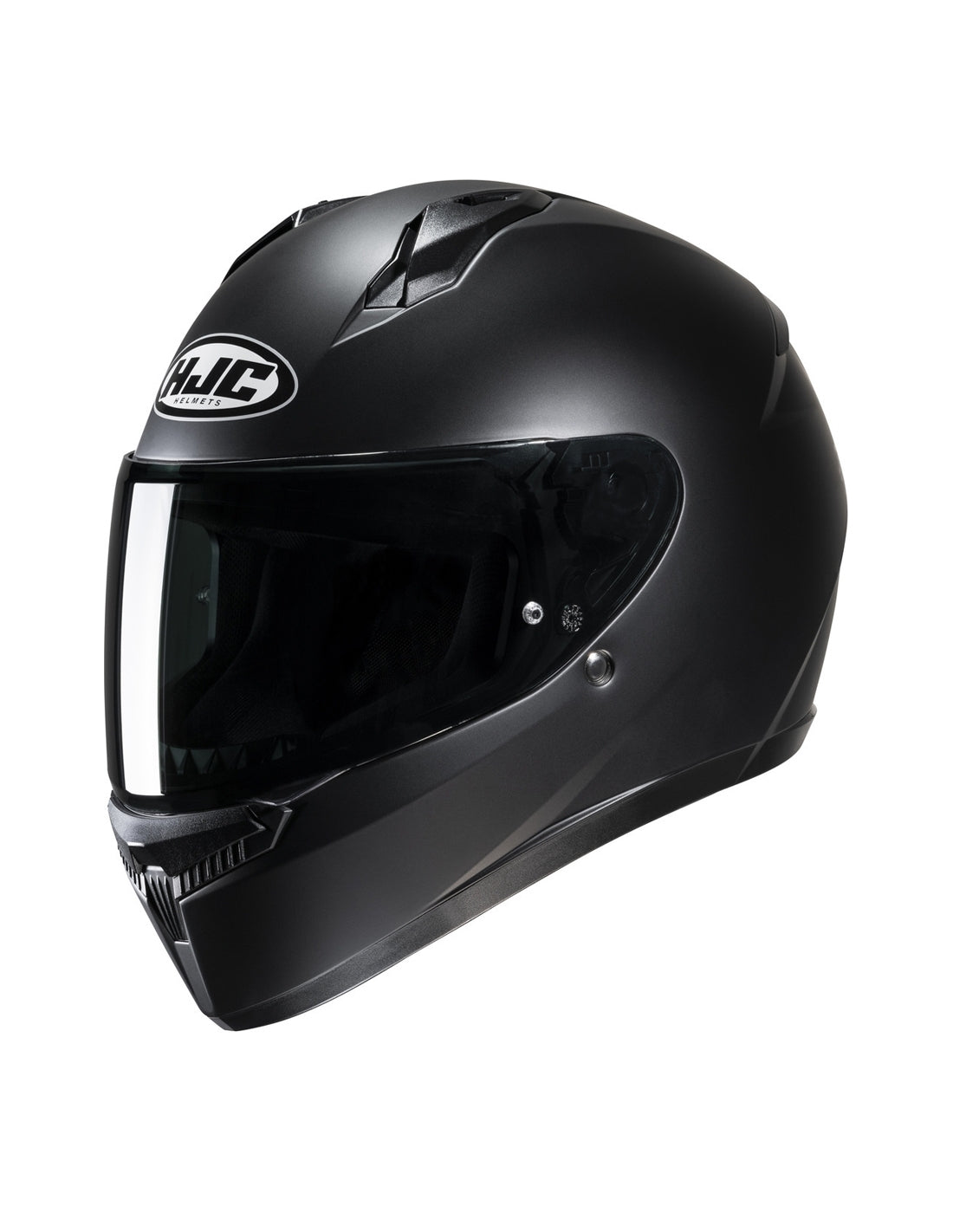 HJC- C10 UNI SEMI FLAT NEGRO casco de moto integral