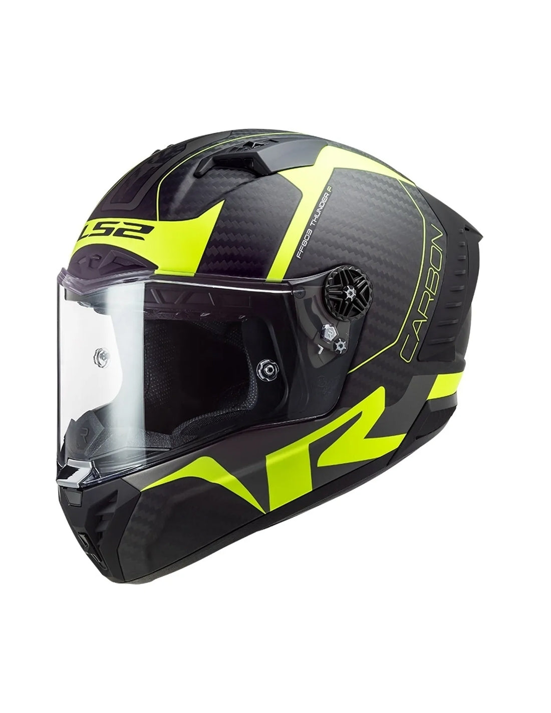 LS2 FF805 THUNDER C RACING1 MATT H-V YELLOW - SECURTEX MOTOR S.L (t/a MaximoMoto)