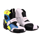 BELA - Botas Piel Faster Blanco/Azul/Amarillo - SECURTEX MOTOR S.L (t/a MaximoMoto)