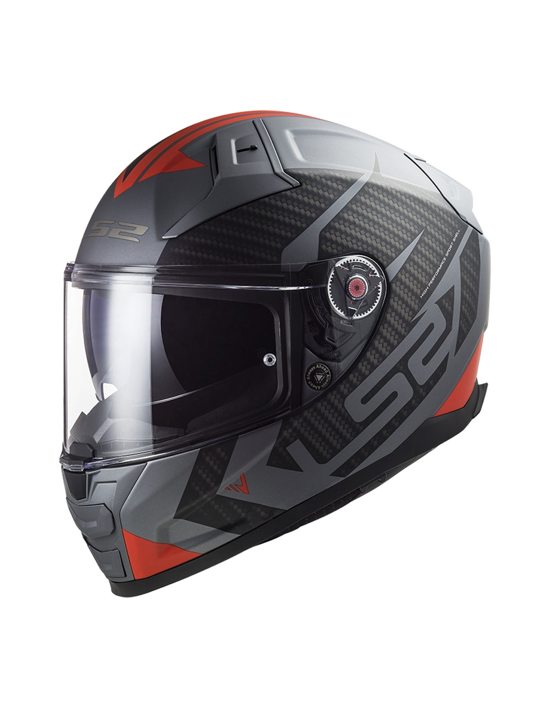 LS2 FF811 VECTOR II SPLITTER MATT TITANIUM RED - SECURTEX MOTOR S.L (t/a MaximoMoto)