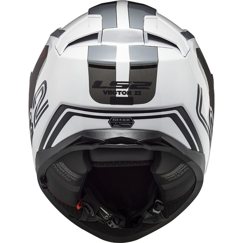 LS2 FF811 VECTOR II METRIC WHITE TITAN.SILVER - SECURTEX MOTOR S.L (t/a MaximoMoto)
