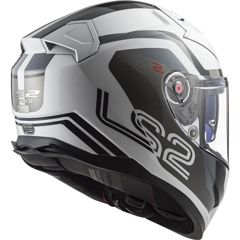 LS2 FF811 VECTOR II METRIC WHITE TITAN.SILVER - SECURTEX MOTOR S.L (t/a MaximoMoto)