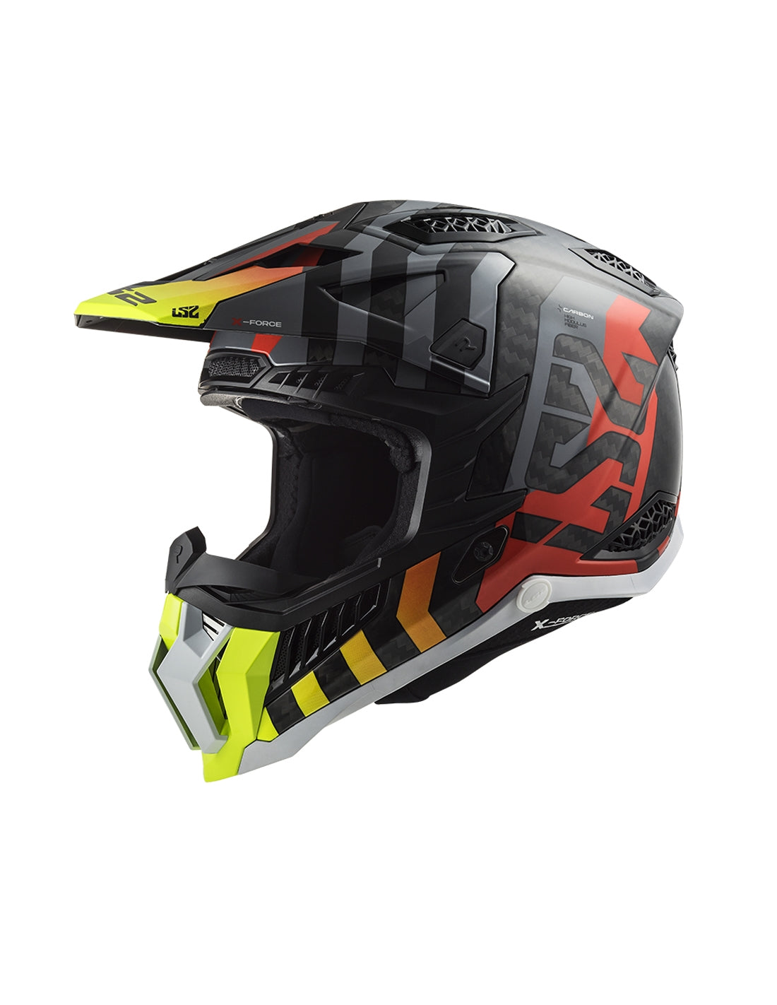 LS2 MX703 C X-FORCE BARRIER H-V YELLOW RED - SECURTEX MOTOR S.L (t/a MaximoMoto)