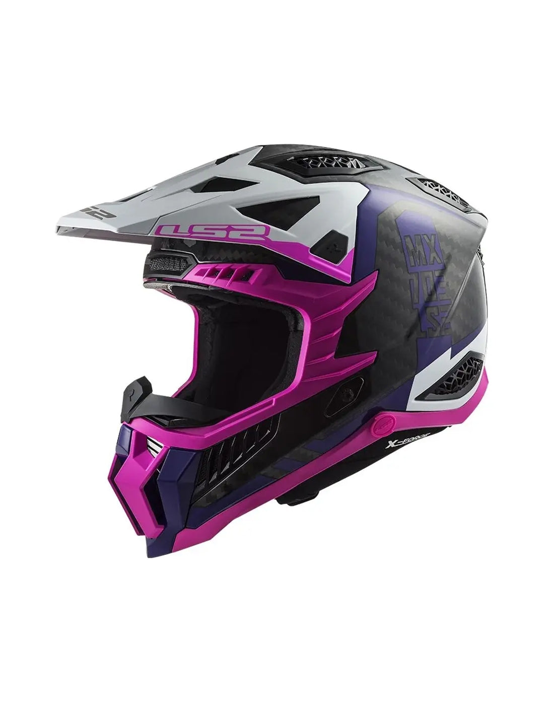 LS2 MX703 C X-FORCE VICTORY FLUO PINK VIOLET - SECURTEX MOTOR S.L (t/a MaximoMoto)