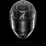 SHARK SPARTAN RS CARBON SHIEVER Mat Carbon Anthra Plata Casco De Moto