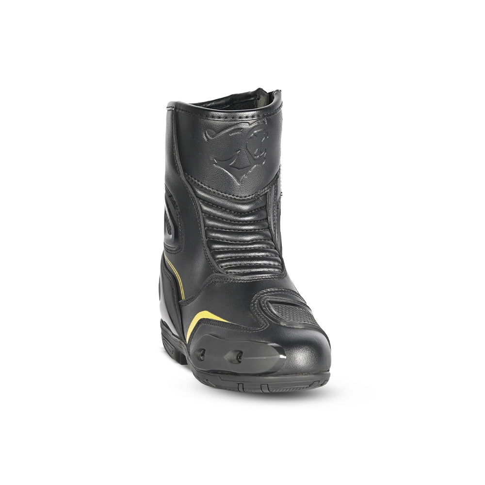 BELA - Botas Piel Faster 2.0 Negro/Amarillo Fluor - SECURTEX MOTOR S.L (t/a MaximoMoto)