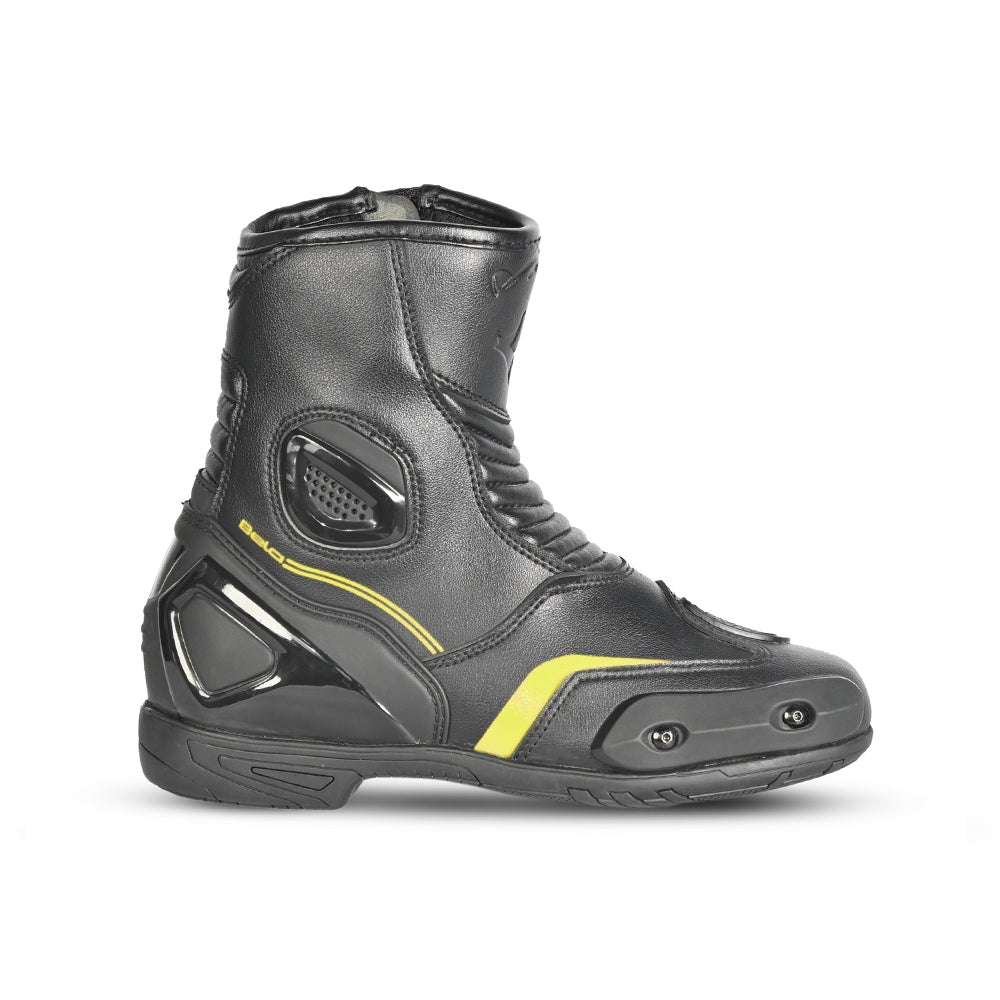 BELA - Botas Piel Faster 2.0 Negro/Amarillo Fluor - SECURTEX MOTOR S.L (t/a MaximoMoto)
