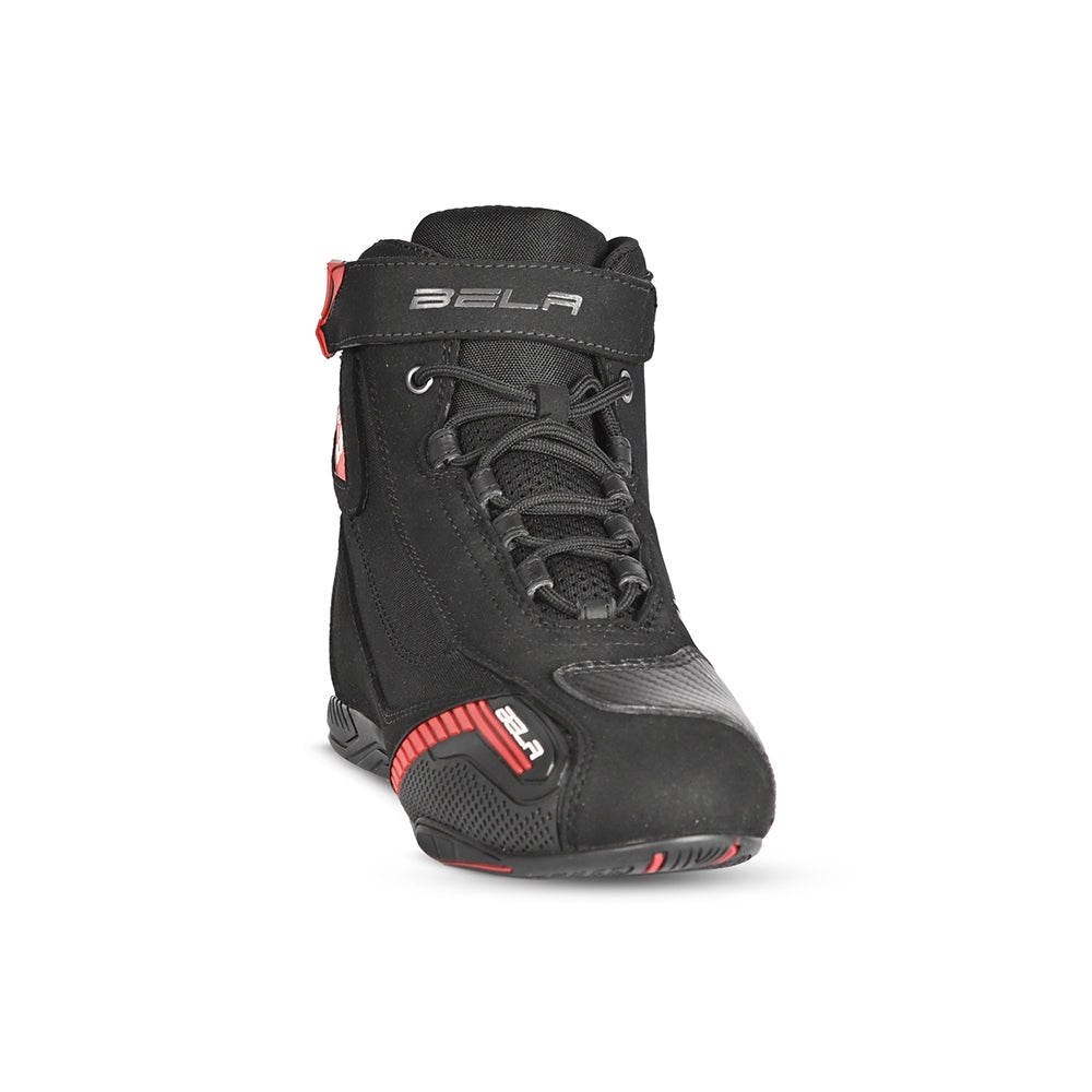 BELA - Botas Piel Kiva Man Negro/Red - SECURTEX MOTOR S.L (t/a MaximoMoto)