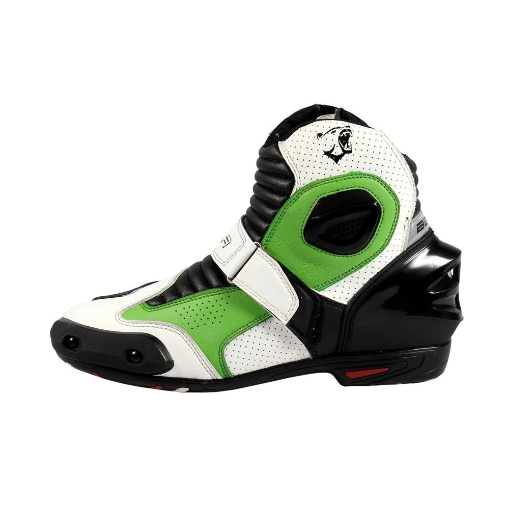 BELA - Botas Piel Faster Blanco/Verde - SECURTEX MOTOR S.L (t/a MaximoMoto)