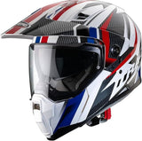 CABERG-CASCO XTRACE SAVANA WHITE/RED/BLUE - SECURTEX MOTOR S.L (t/a MaximoMoto)