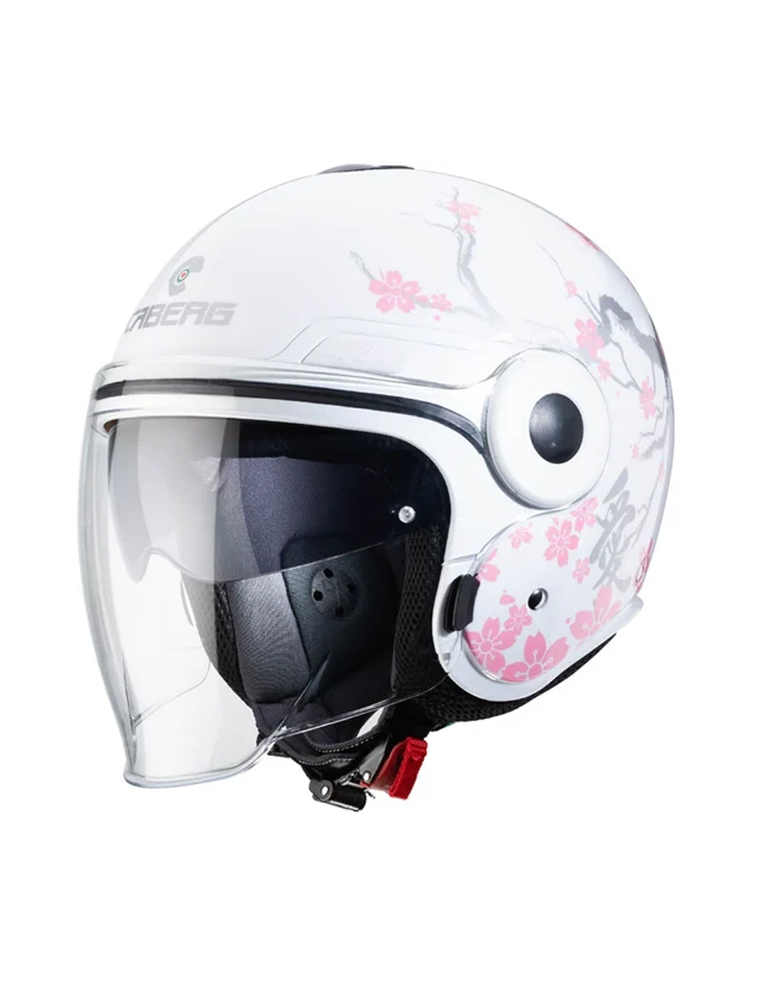CABERG-CASCO UPTOWN BLOOM WHITE/SILVER/PINK - SECURTEX MOTOR S.L (t/a MaximoMoto)