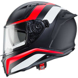 CABERG-CASCO AVALON BLAST MATT BLACK/WHITE/RED FLUO - SECURTEX MOTOR S.L (t/a MaximoMoto)
