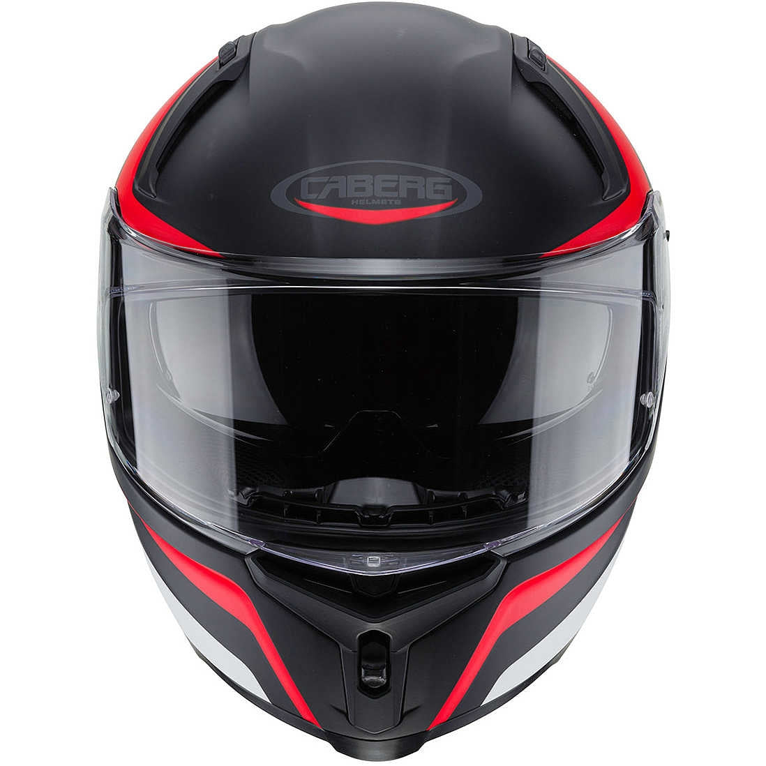 CABERG-CASCO AVALON BLAST MATT BLACK/WHITE/RED FLUO - SECURTEX MOTOR S.L (t/a MaximoMoto)