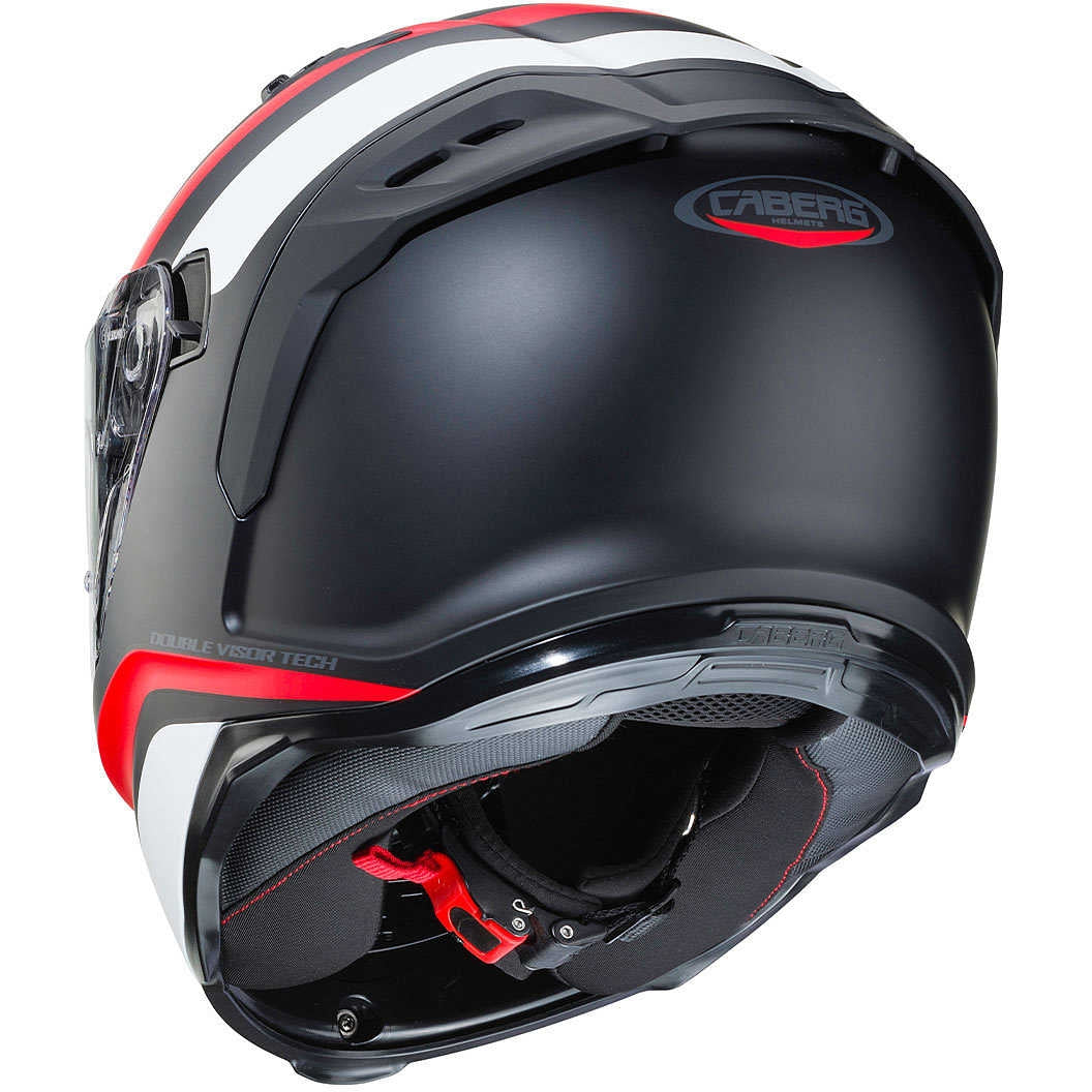 CABERG-CASCO AVALON BLAST MATT BLACK/WHITE/RED FLUO - SECURTEX MOTOR S.L (t/a MaximoMoto)