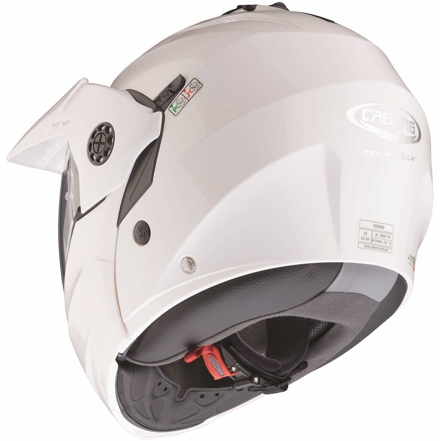 CABERG-CASCO TOURMAX WHITE/METAL - SECURTEX MOTOR S.L (t/a MaximoMoto)
