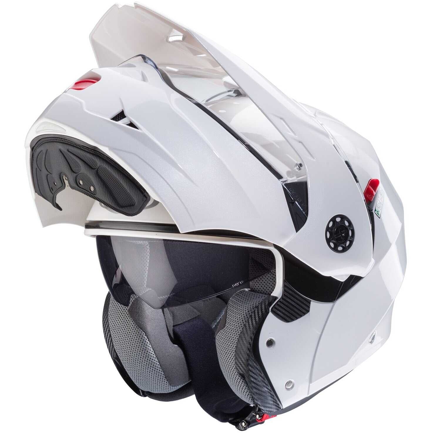 CABERG-CASCO TOURMAX WHITE/METAL - SECURTEX MOTOR S.L (t/a MaximoMoto)