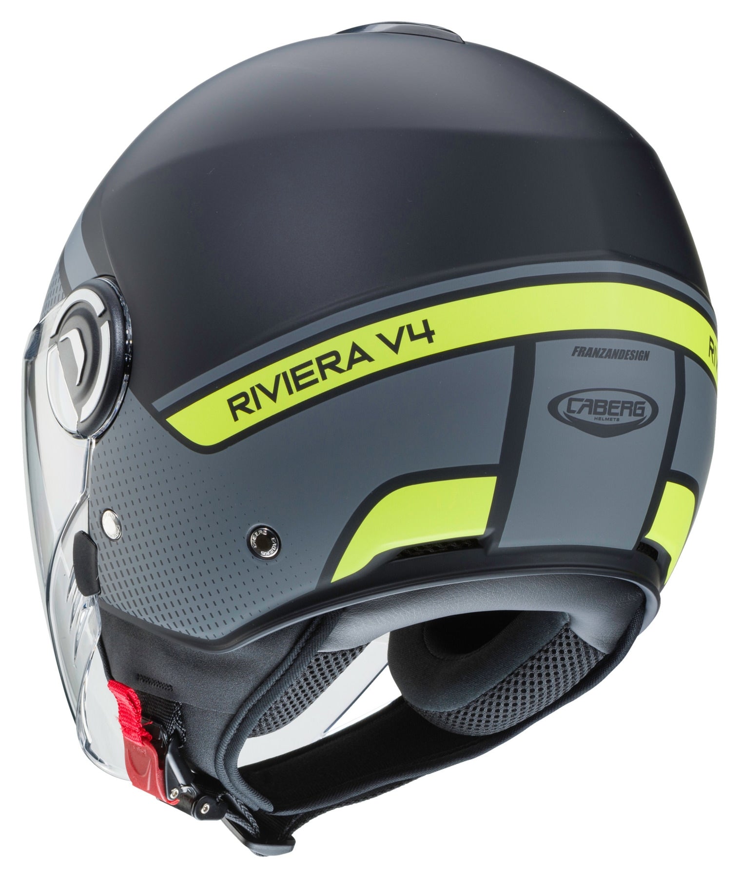 CABERG-CASCO RIVIERA V4 ELITE MATT/BLACK/ANTHRA/YELLOW F - SECURTEX MOTOR S.L (t/a MaximoMoto)