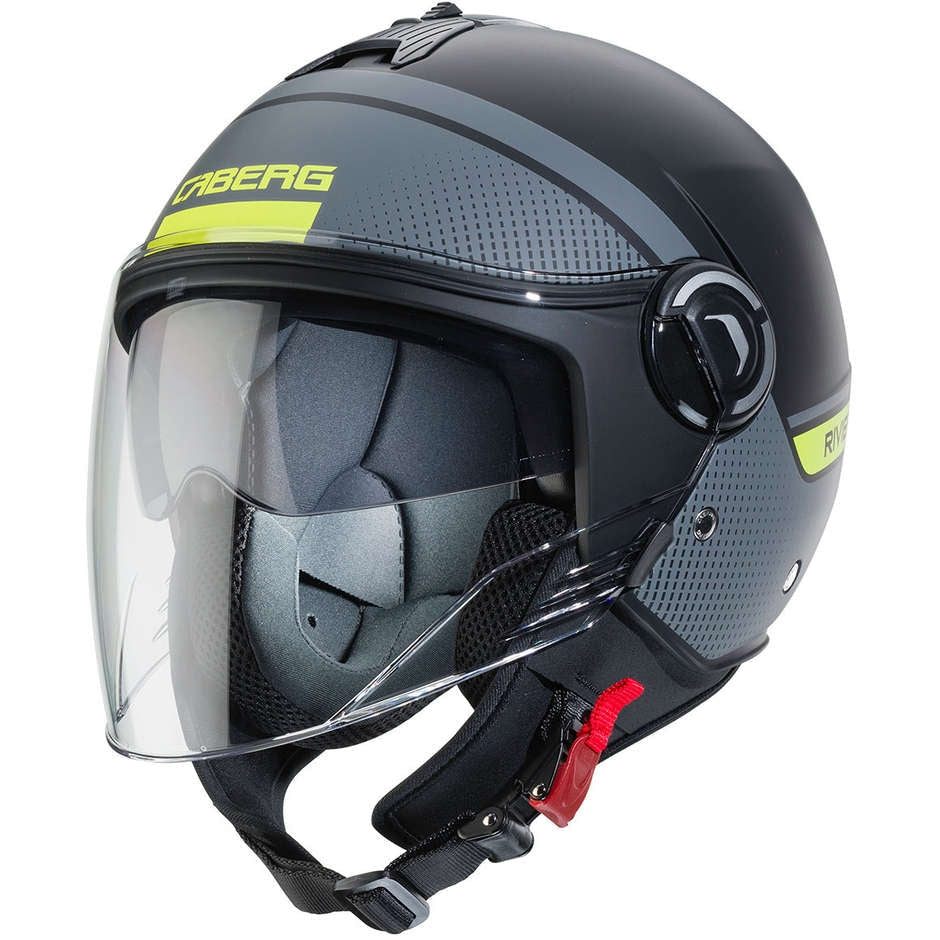 CABERG-CASCO RIVIERA V4 ELITE MATT/BLACK/ANTHRA/ORANGE FL - SECURTEX MOTOR S.L (t/a MaximoMoto)