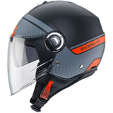 CABERG-CASCO RIVIERA V4 ELITE MATT/BLACK/ANTHRA/ORANGE FL - SECURTEX MOTOR S.L (t/a MaximoMoto)