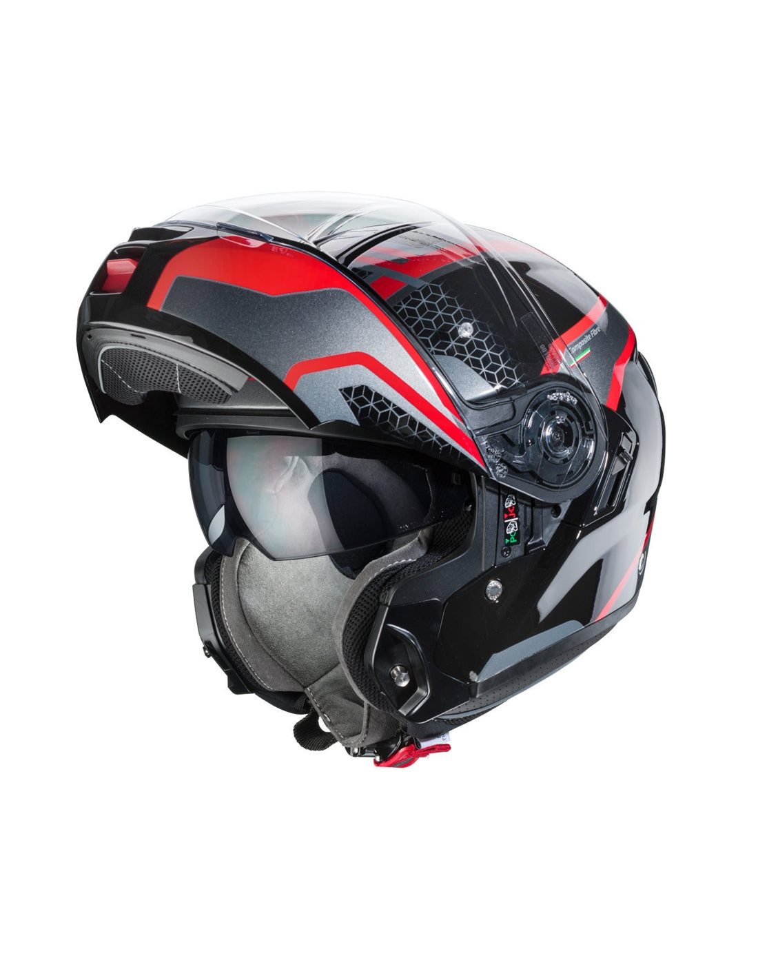 CABERG-CASCO LEVO SONAR BLACK/RED/ANTHRA/SIL - SECURTEX MOTOR S.L (t/a MaximoMoto)