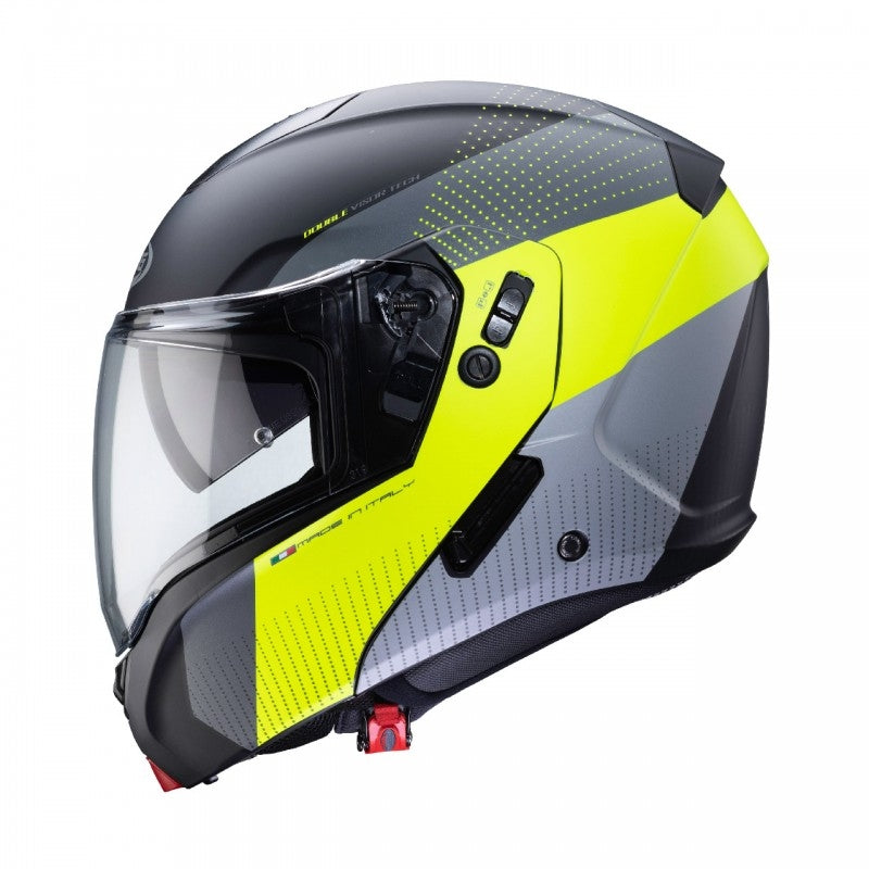 CABERG-CASCO HORUS SCOUT MATT BLAC/RED FLUO/ANTHRA/SILV - SECURTEX MOTOR S.L (t/a MaximoMoto)