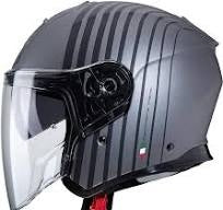CABERG-CASCO FLYON BAKARI MATT GUN METAL/BLACK - SECURTEX MOTOR S.L (t/a MaximoMoto)