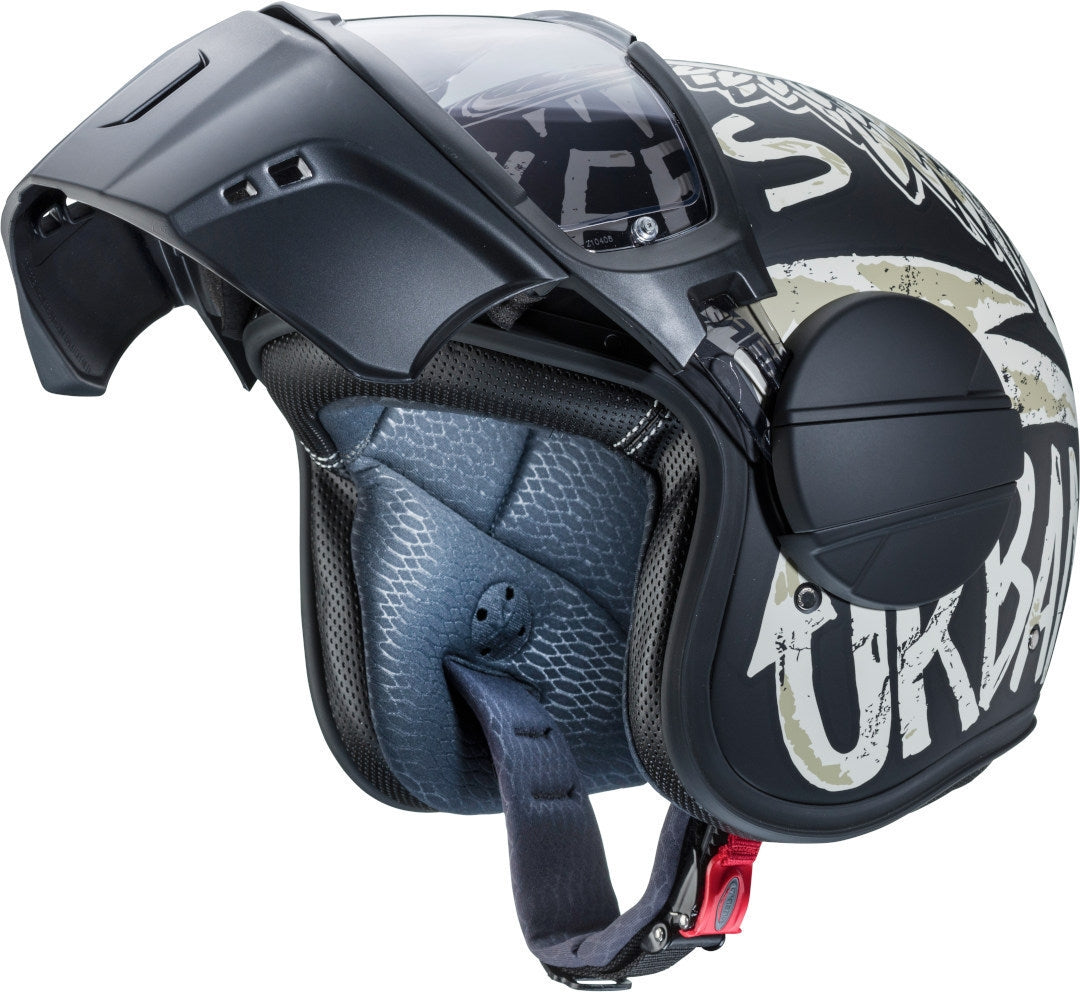 CABERG-CASCO GHOST NUKE MATT BLACK/GREY - SECURTEX MOTOR S.L (t/a MaximoMoto)