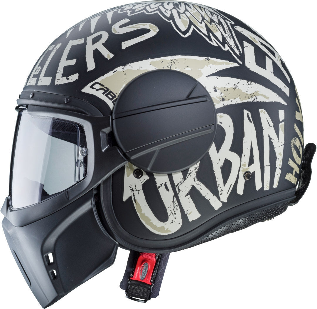 CABERG-CASCO GHOST NUKE MATT BLACK/GREY - SECURTEX MOTOR S.L (t/a MaximoMoto)