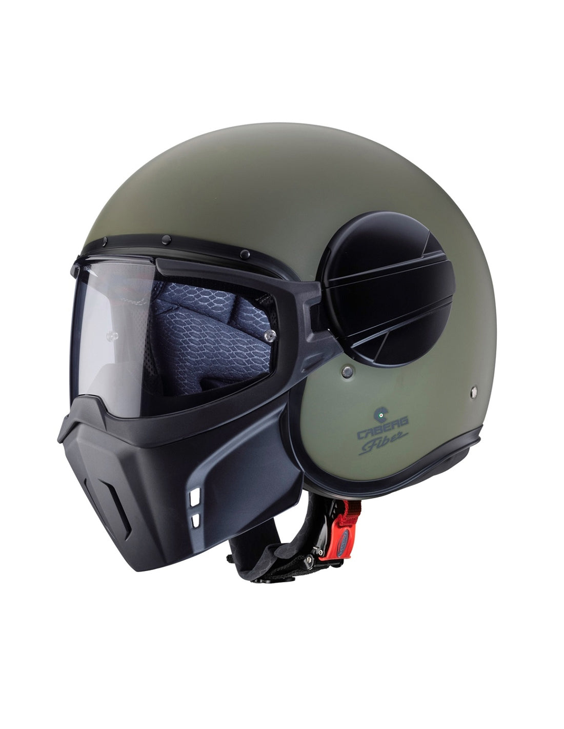 CABERG-CASCO GHOST MATT MILITARY GREEN - SECURTEX MOTOR S.L (t/a MaximoMoto)