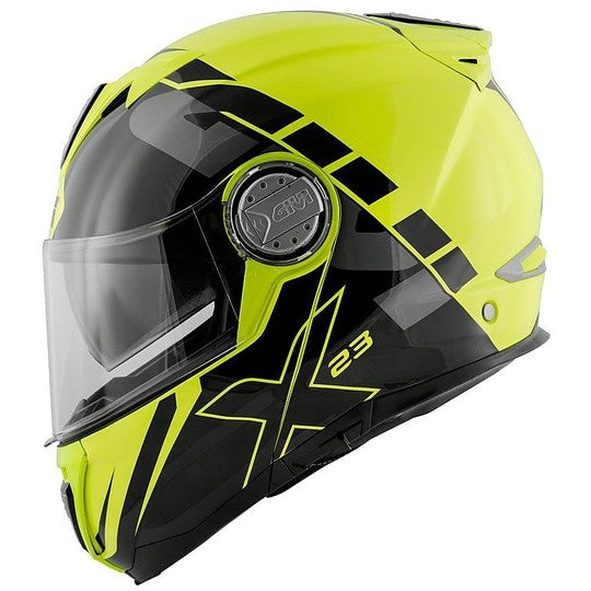 GIVI CASCO MOD X23/SYDNEY C/PL.D/ECLIPSE YELLOW NN/NEGRO - SECURTEX MOTOR S.L (t/a MaximoMoto)