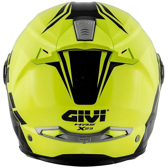 GIVI CASCO MOD X23/SYDNEY C/PL.D/ECLIPSE YELLOW NN/NEGRO - SECURTEX MOTOR S.L (t/a MaximoMoto)