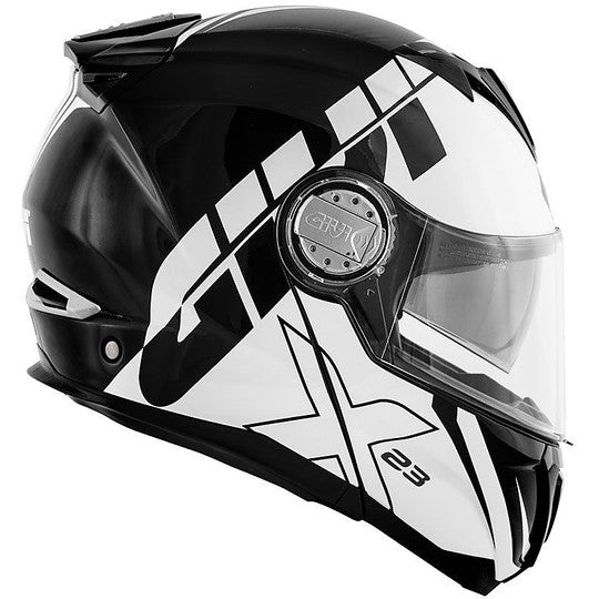 GIVI CASCO MOD X23/SYDNEY C/PL.D/ECLIPSE NEGRO-MT/BLANCO - SECURTEX MOTOR S.L (t/a MaximoMoto)
