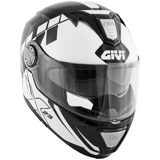 GIVI CASCO MOD X23/SYDNEY C/PL.D/ECLIPSE NEGRO-MT/BLANCO - SECURTEX MOTOR S.L (t/a MaximoMoto)