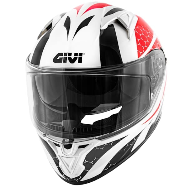 CASCO Integral GIVI 50.6 STOCCARDA PERSEUS Moto ROJO NEGRO