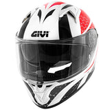 CASCO Integral GIVI 50.6 STOCCARDA PERSEUS Moto ROJO NEGRO