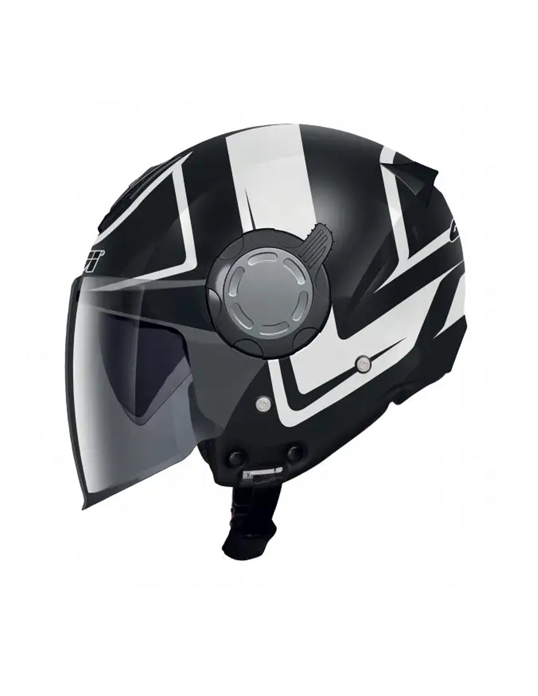GIVI CASCO JET 124/FUTURE.D/STRIPES NEGRO-MT/BLANCO - SECURTEX MOTOR S.L (t/a MaximoMoto)