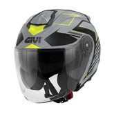 GIVI - CASCO JET X25 TRACE GRIS NEGRO YELLOW - SECURTEX MOTOR S.L (t/a MaximoMoto)