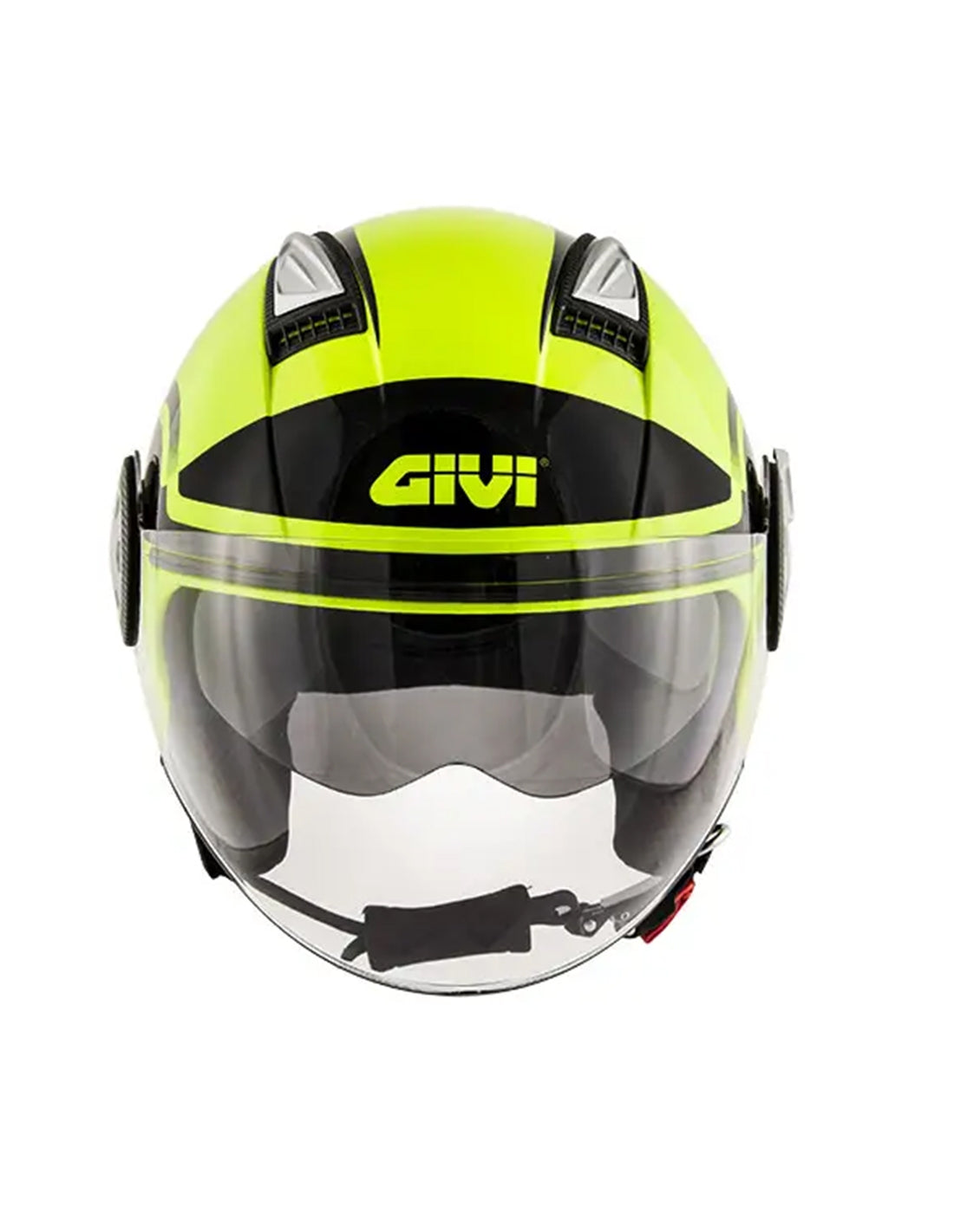 CASCO Jet Moto GIVI 11.1 AIR JET-R ROUND Jet Jet AMARILLO NEGRO