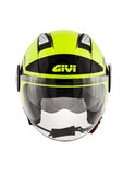CASCO Jet Moto GIVI 11.1 AIR JET-R ROUND Jet Jet AMARILLO NEGRO